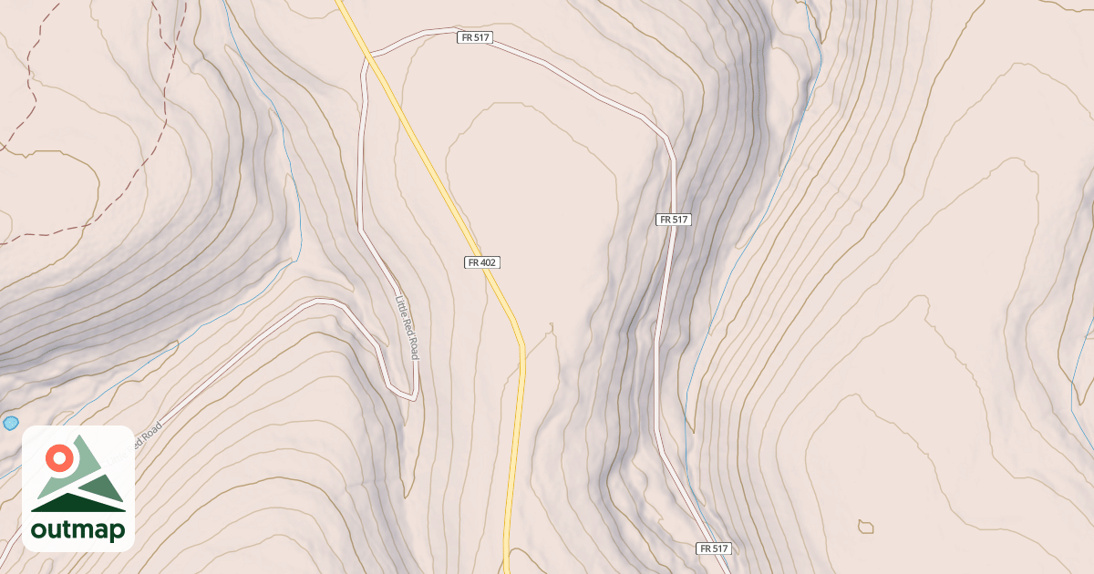 Map of DRY CREEK