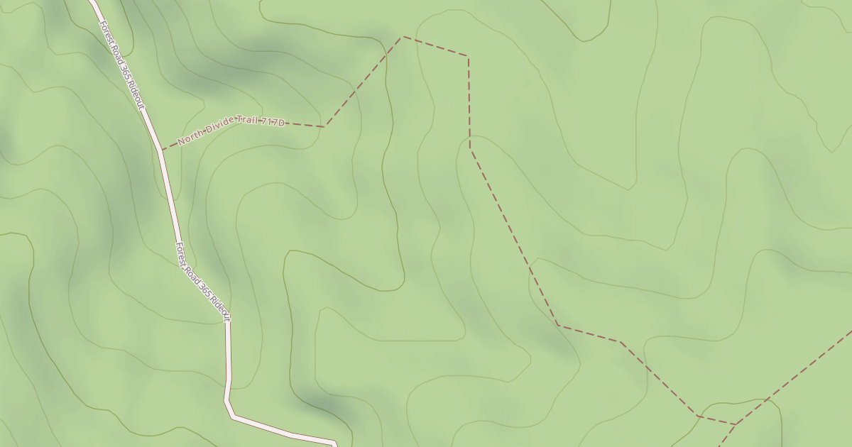 Map preview of West Creek Spur