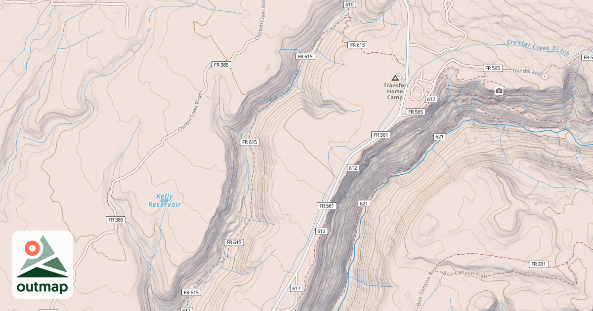 Map of Chicken Creek