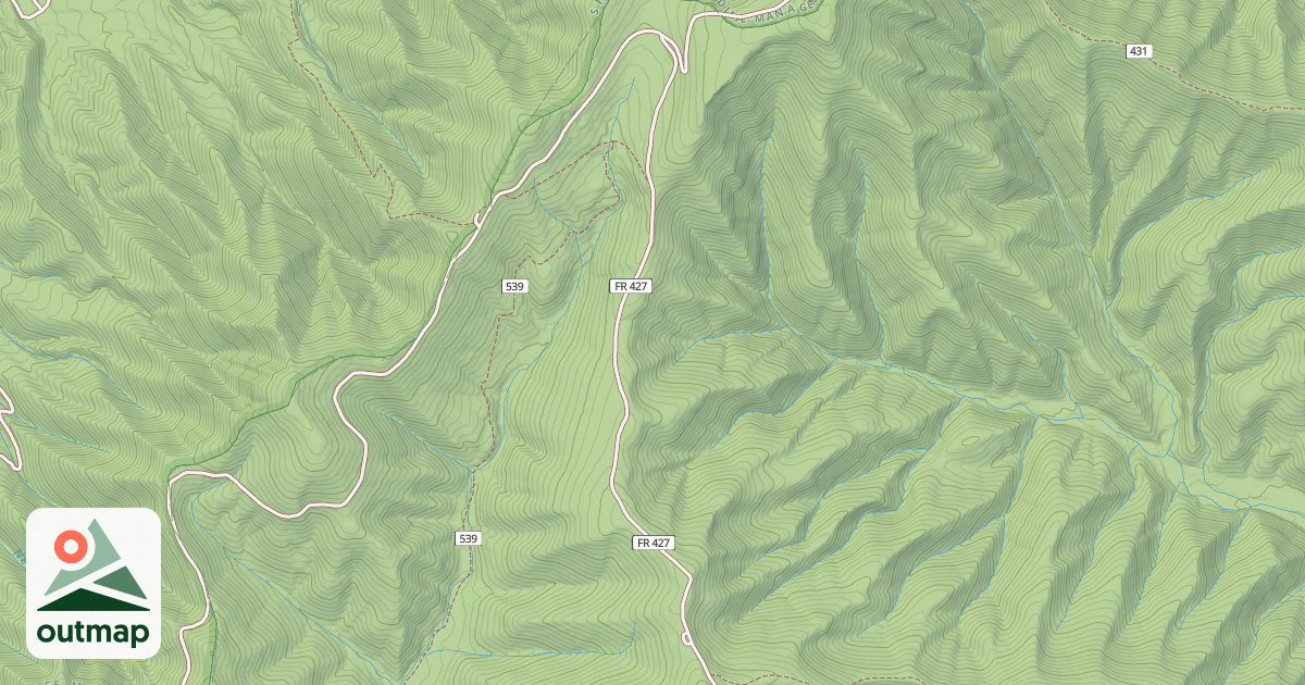 Map of LITTLE BALD KNOB HUNTER ACCESS