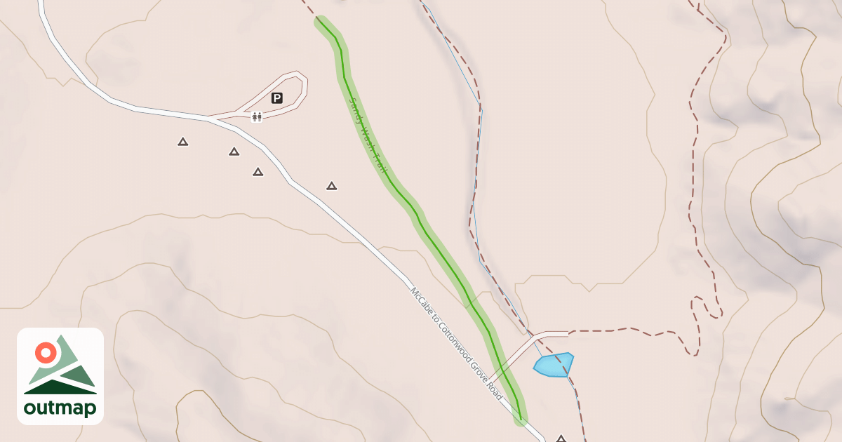 Map of Sandy Wash Trail