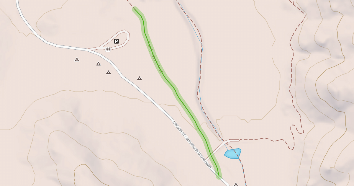 Map preview of Sandy Wash Trail