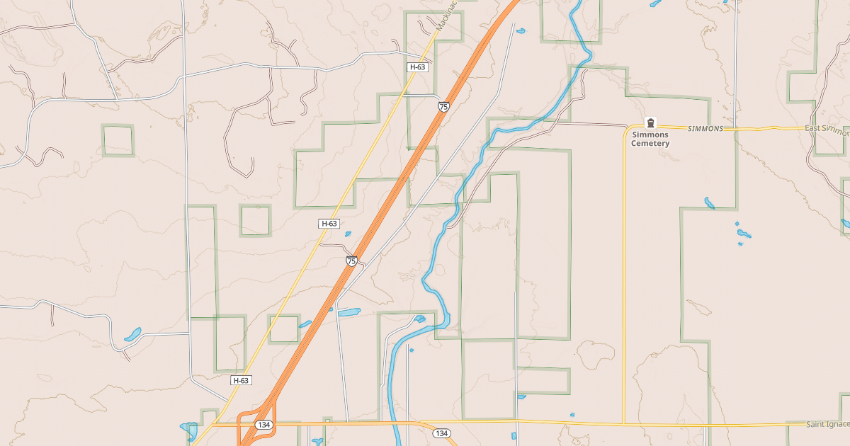 Map preview of NORTH SERVICE