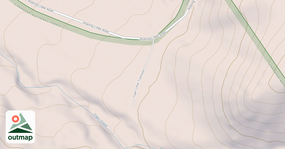 Map of TIGER CREEK TRAILHEAD
