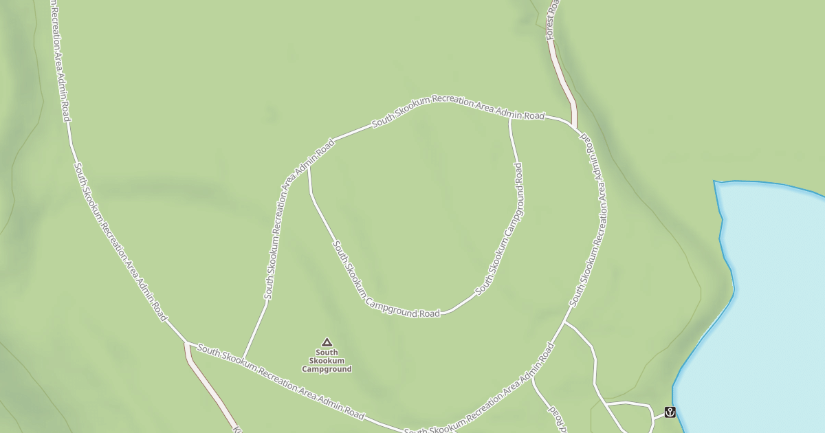 Map preview of SOUTH SKOOKUM CAMPGROUND