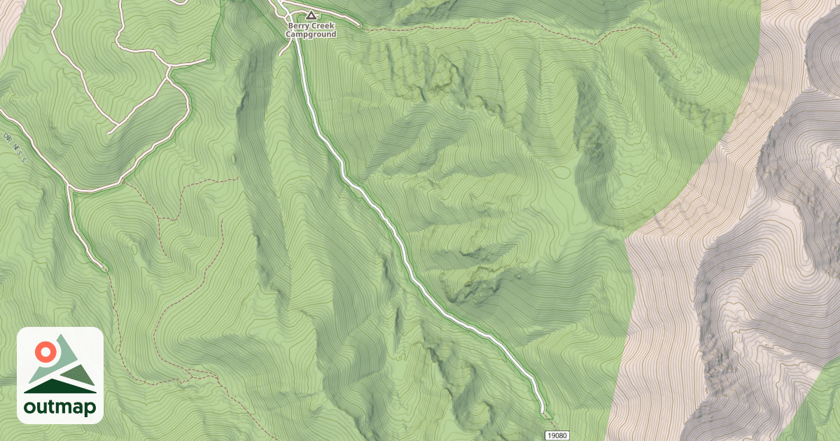 Map of BERRY CREEK