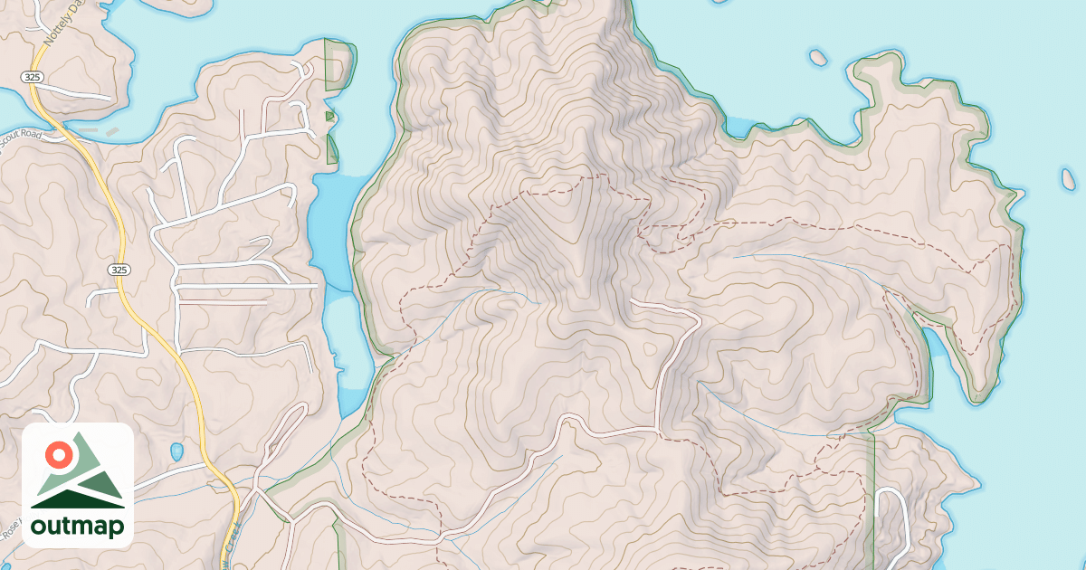 Map of DAVENPORT MTN
