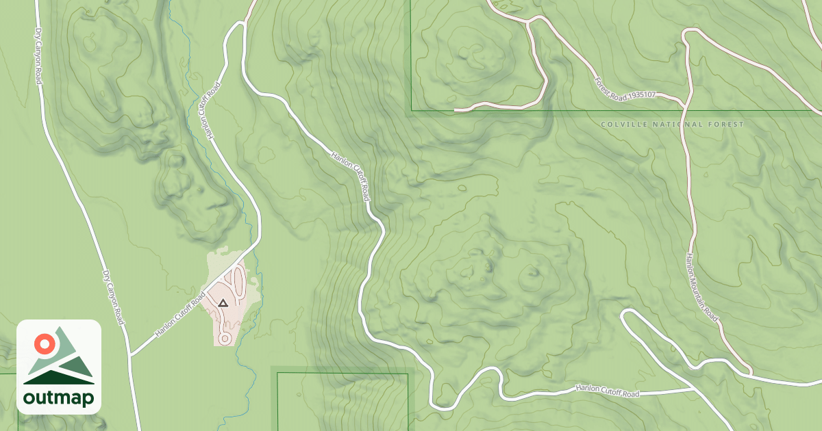 Map of HANLON CUTOFF