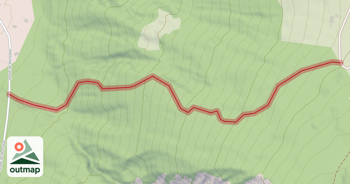 Map of Chemin de l'Éconduit