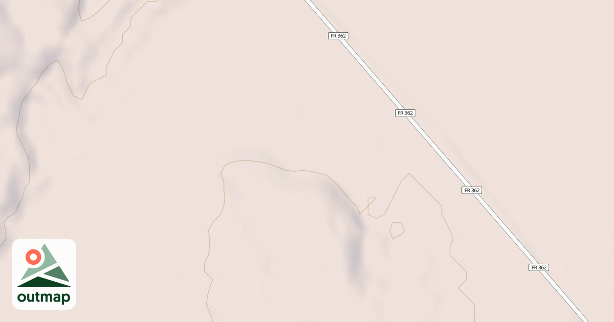 Map of MANITOU SPUR B