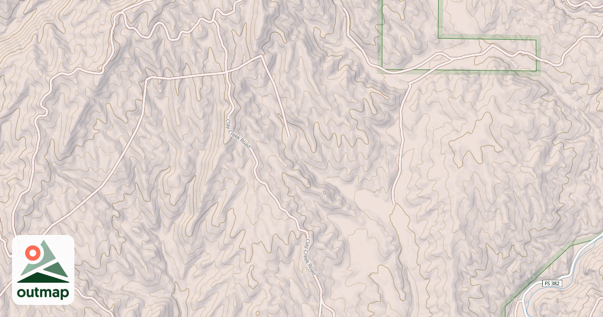 Map of Clay Creek Ridge