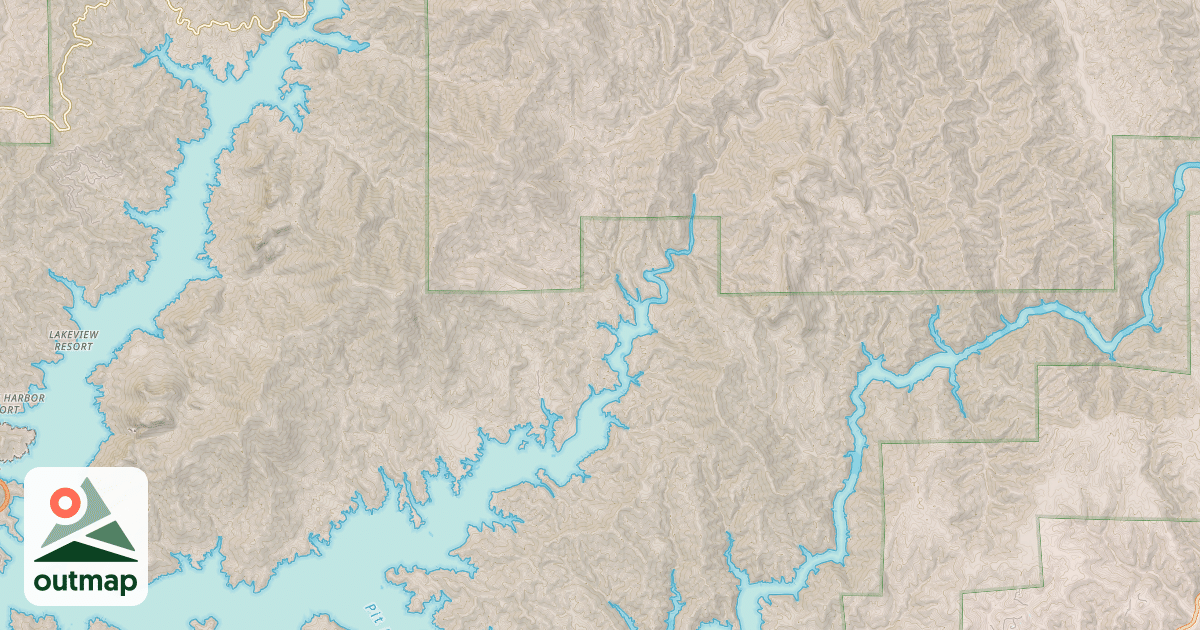 Map of BROCK MTN