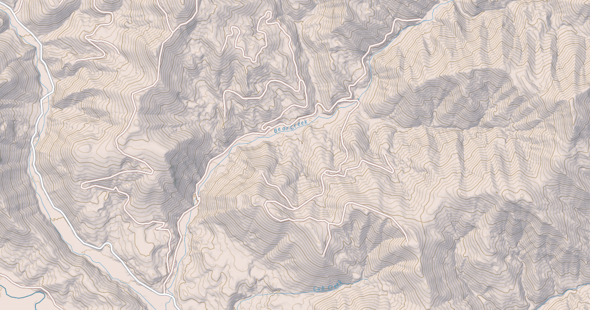 Map preview of EAST FORK BEAR CREEK