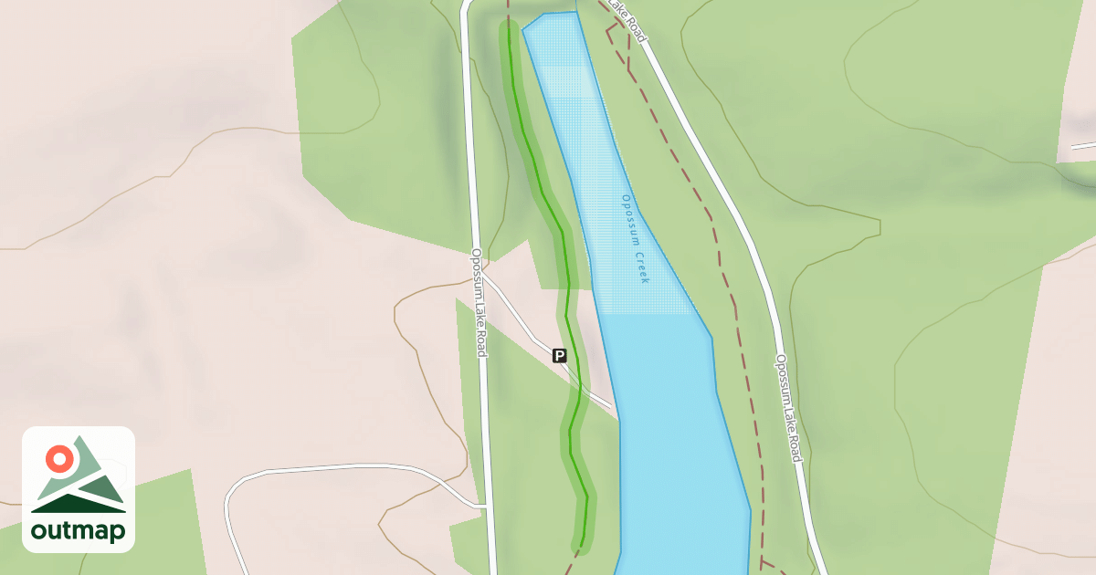 Map of Angler's Access Trail