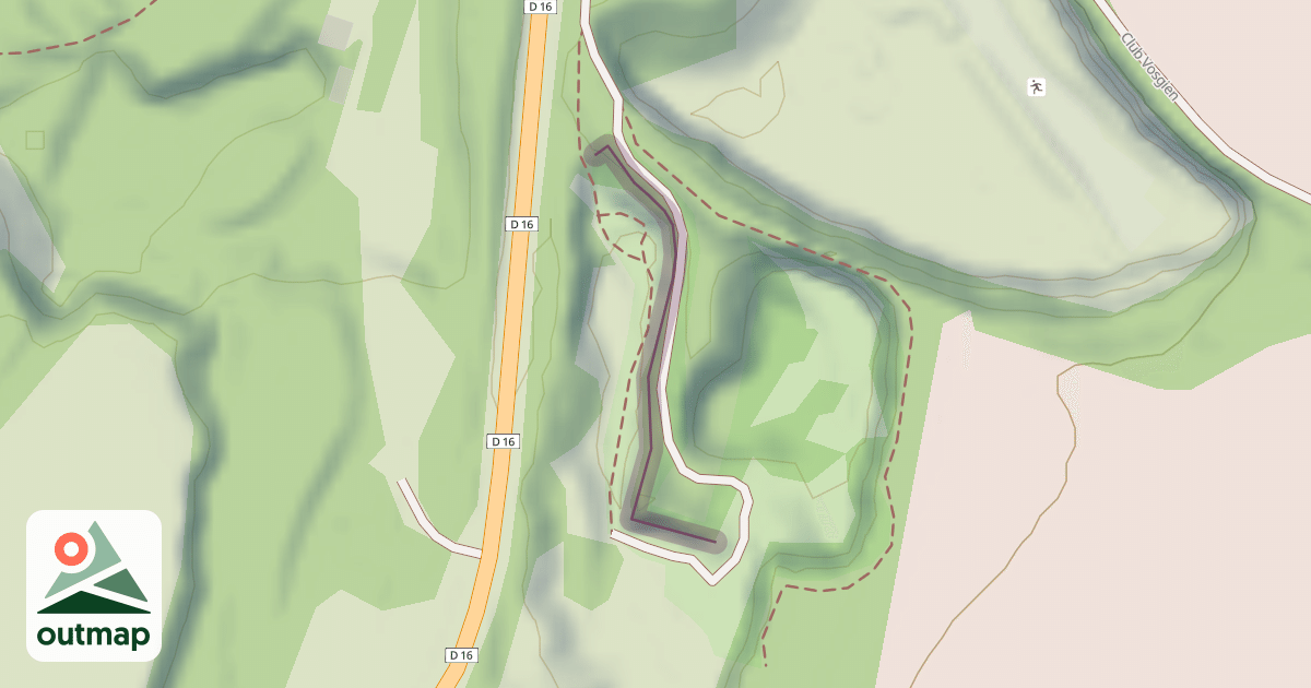 Map of Climbing Crag