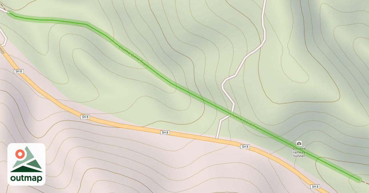 Map of Clutha Gold Trail