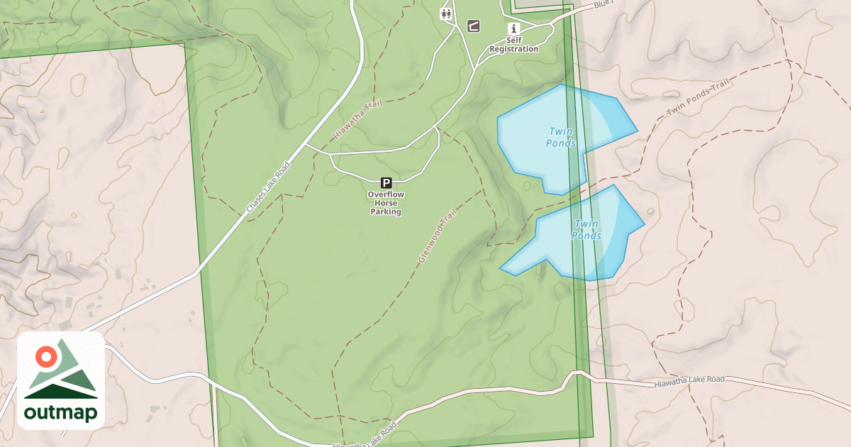 Map of Hiawatha Trail