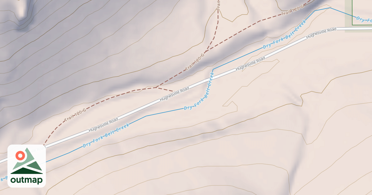 Map of DRY FORK DISPERSED H