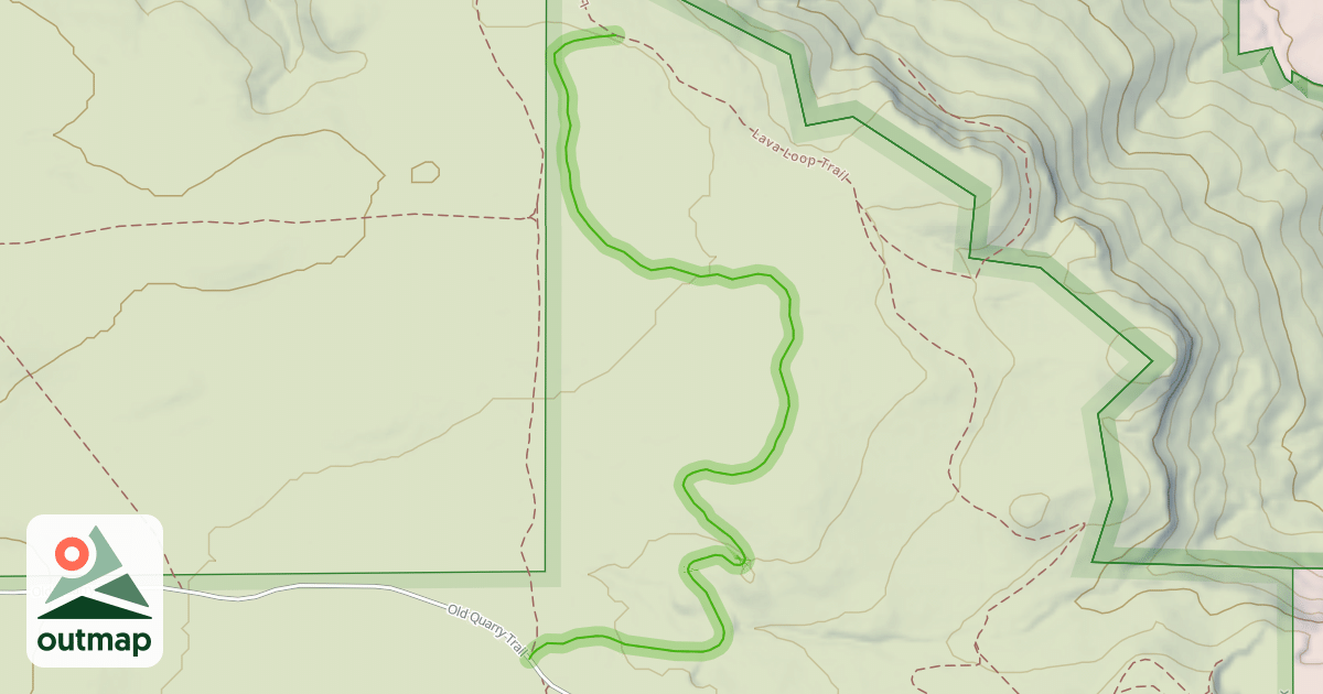 Map of Lava Loop Trial