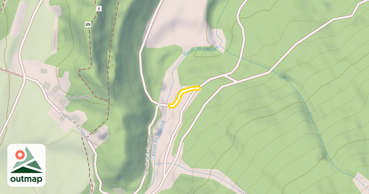 Map of Chemin de la Chollière