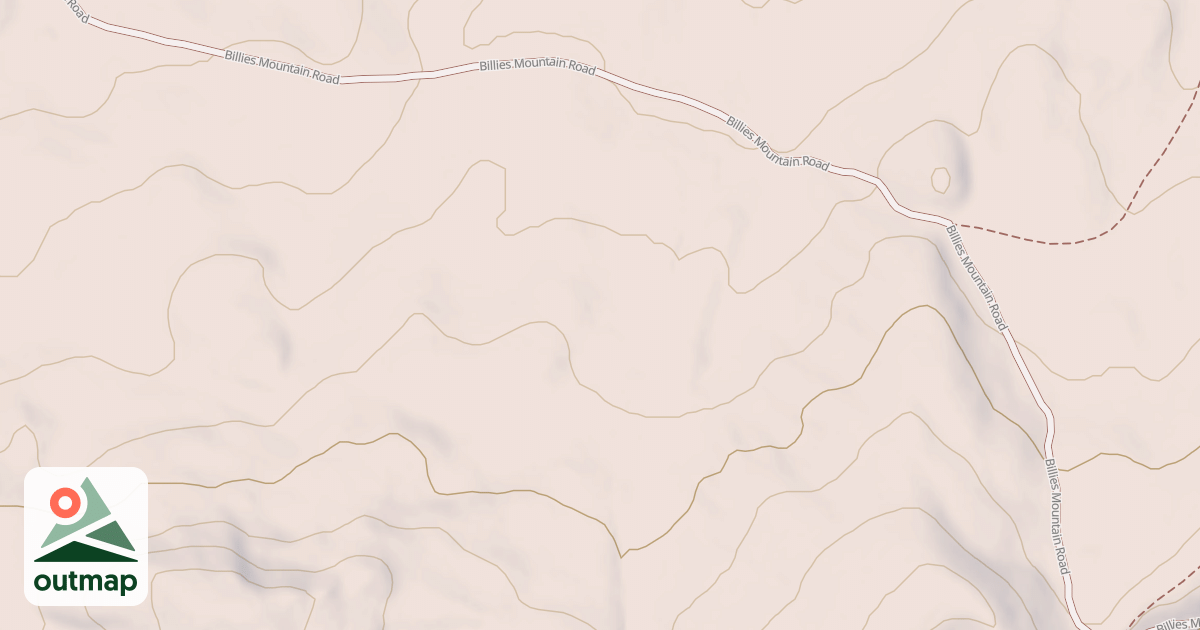 Map of BILLIES MOUNTAIN
