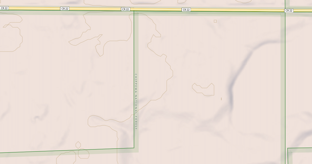 Map preview of TURTLE RIVER LAKE ROAD SPUR B