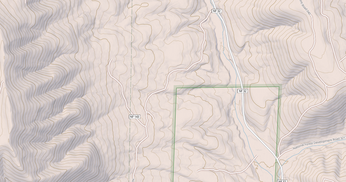 Map preview of USFS Motor Vehicle Use Map Trails 17553