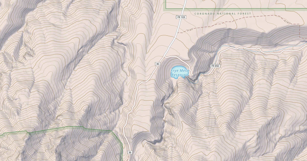 Map preview of FRYE MESA