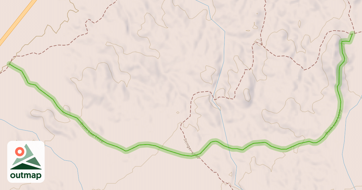 Map of Bush Lite Loop