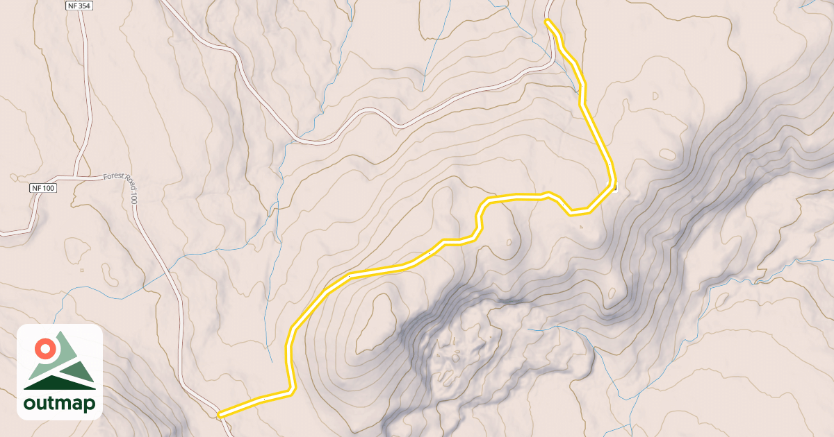 Map of Cutoff Trail