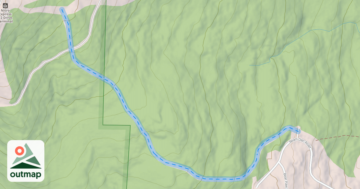 Map of Bears Crossing Ski Home Trail