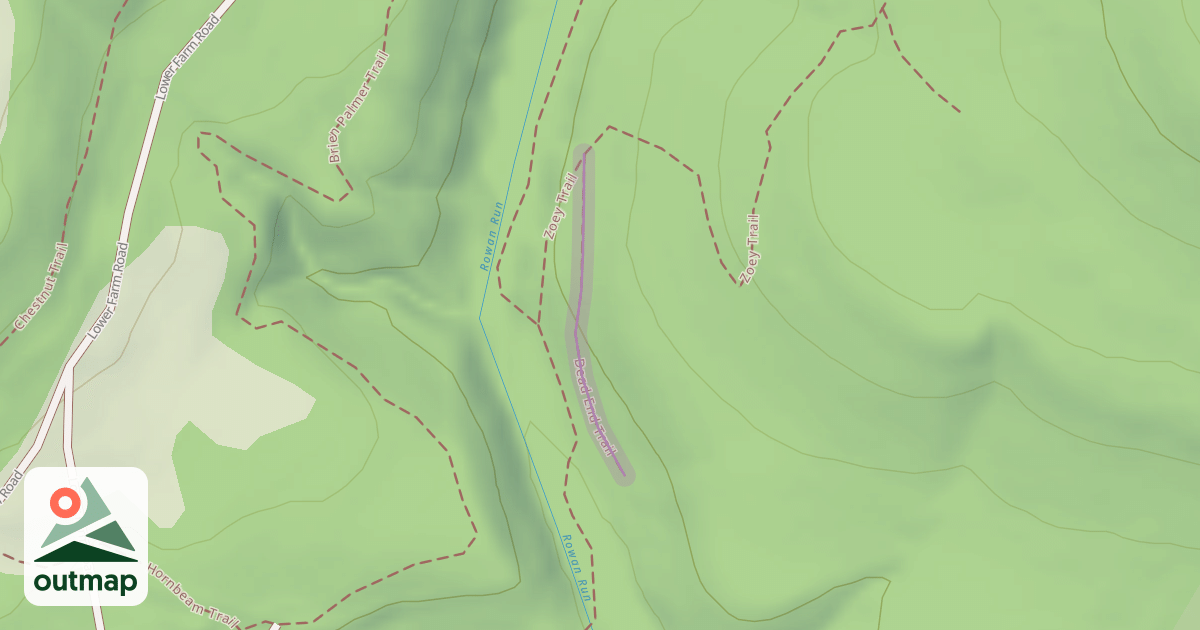 Map of Dead End Trail