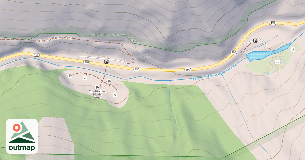 Map of BIRCHES PICNIC AREA