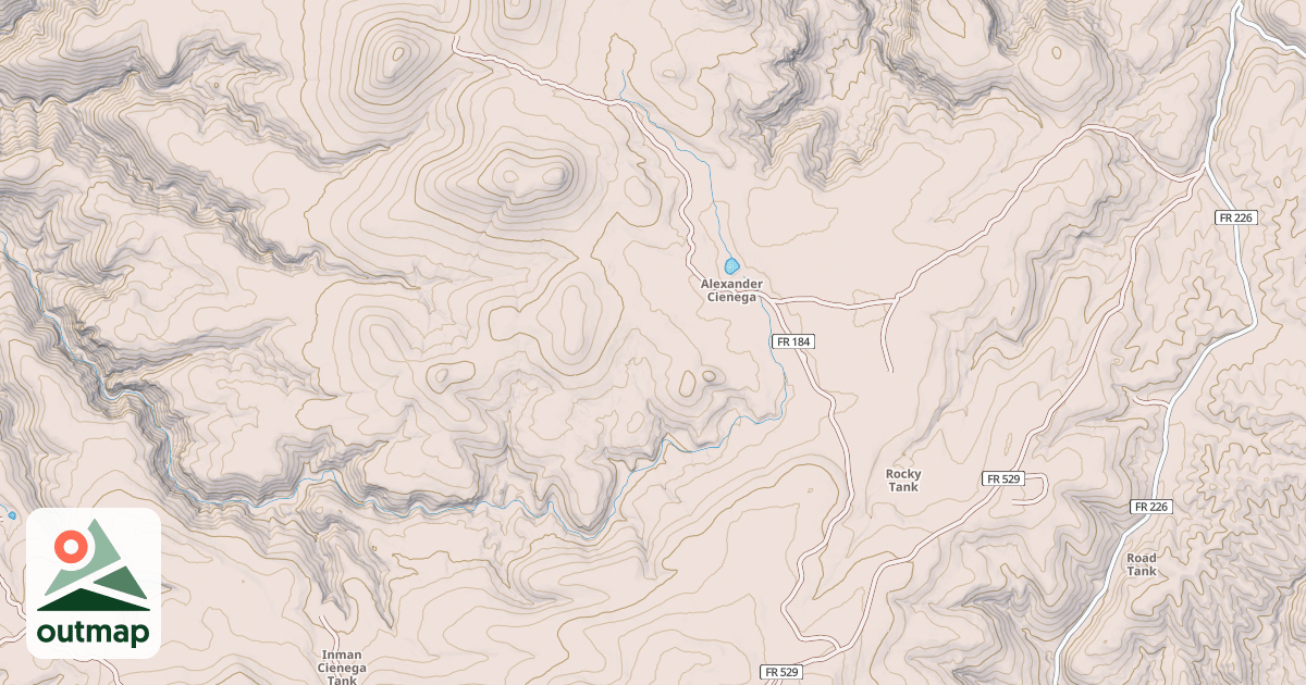 Map of ALEXANDER CIENEGA CG