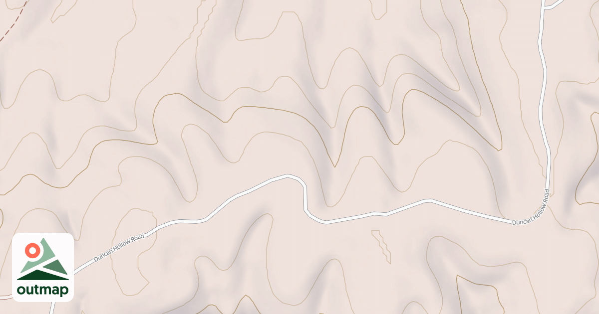 Map of Duncan Hollow Road