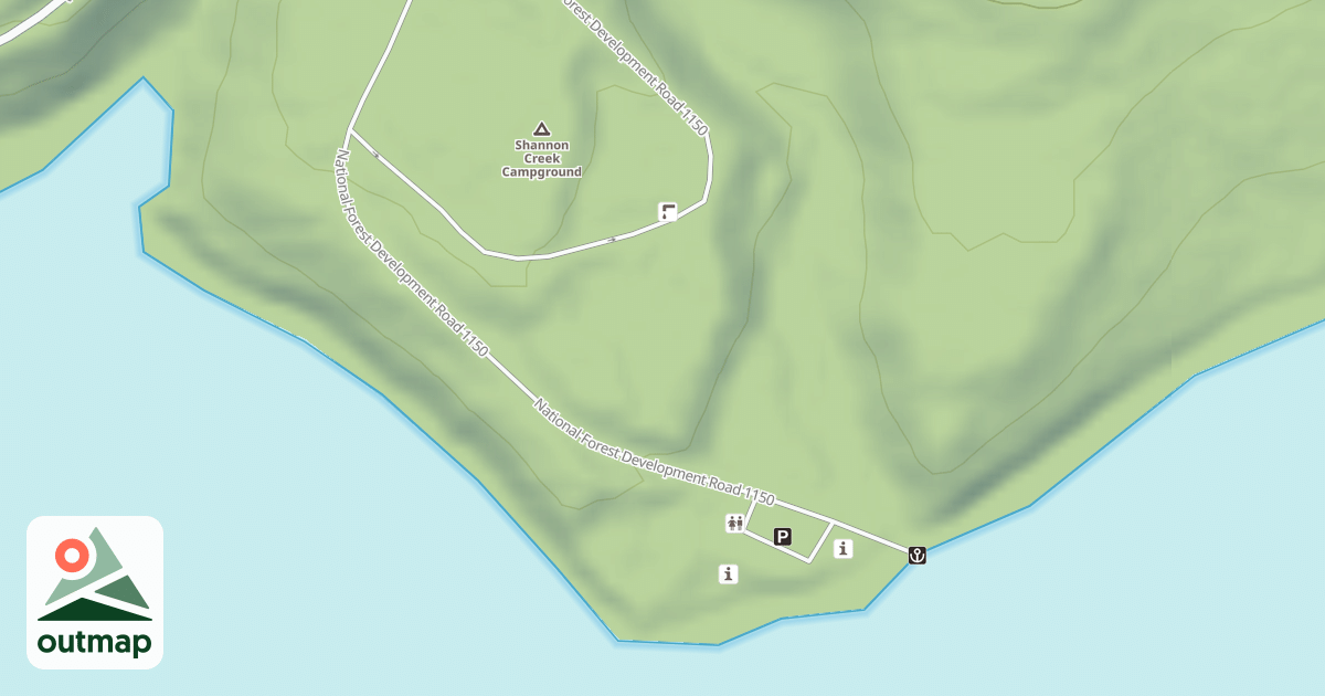 Map of SHANNON CR CG-A