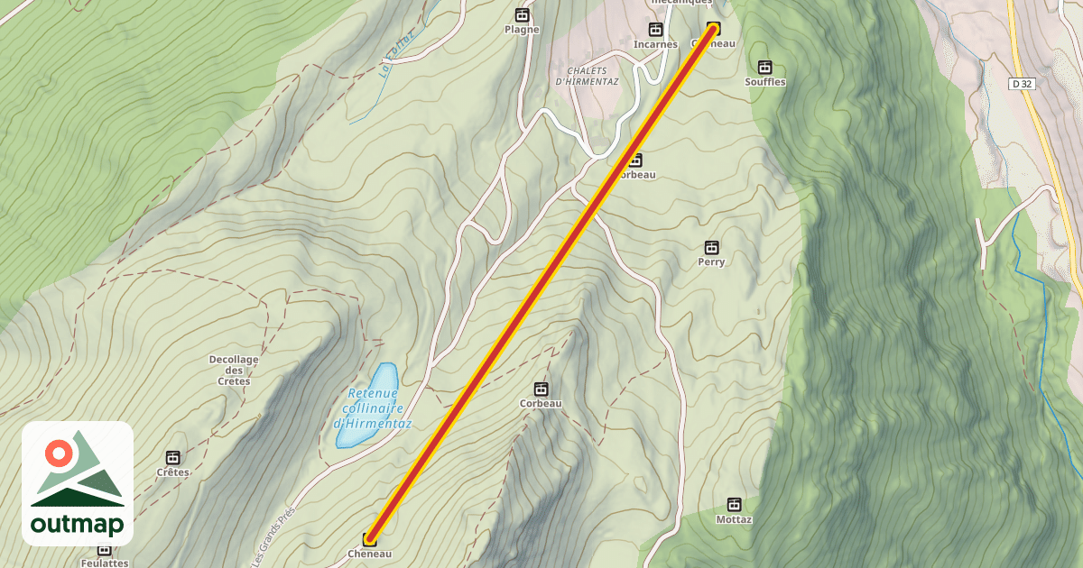 Map of Cheneau