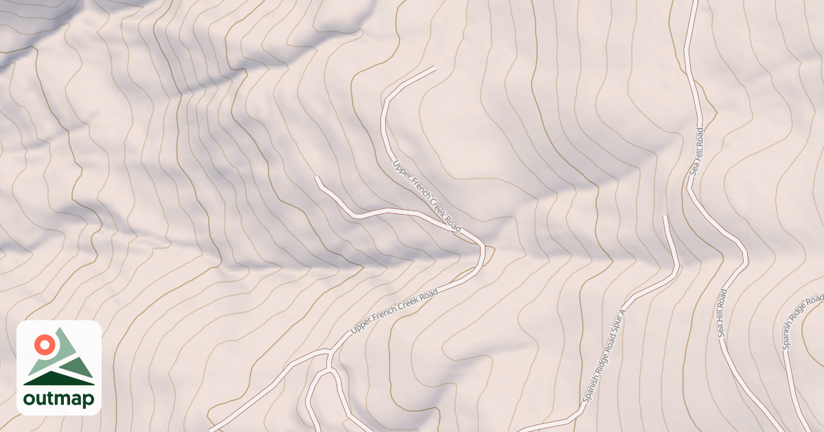 Map of UPPER FRENCH CREEK