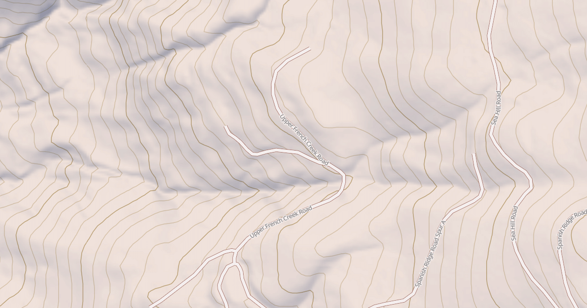 Map preview of UPPER FRENCH CREEK