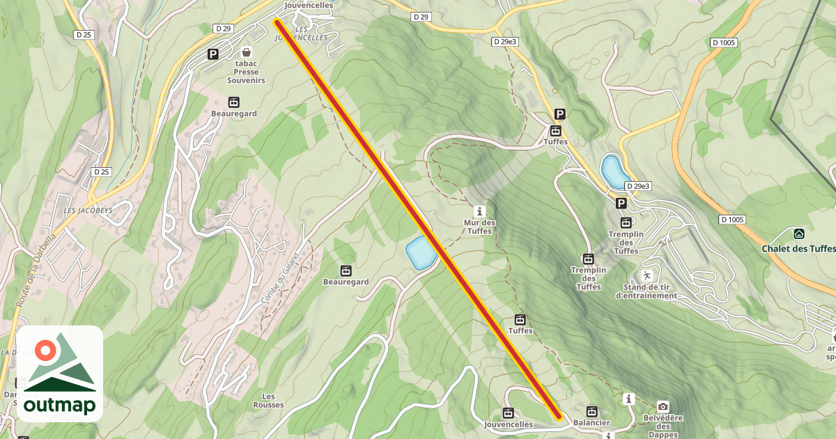 Map of Jouvenceaux