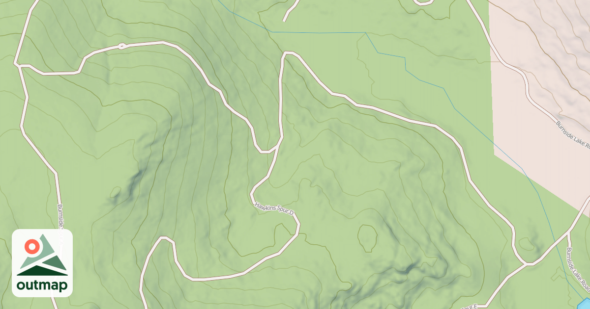 Map of BURNSIDE CONNECTOR SPUR B