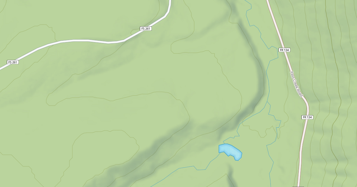 Map preview of CEDAR PASS PONDS