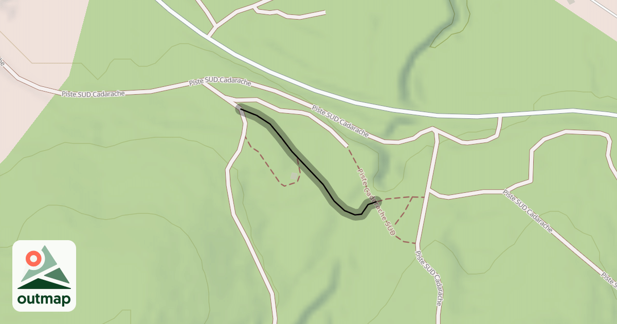 Map of Piste Cadarache SUD