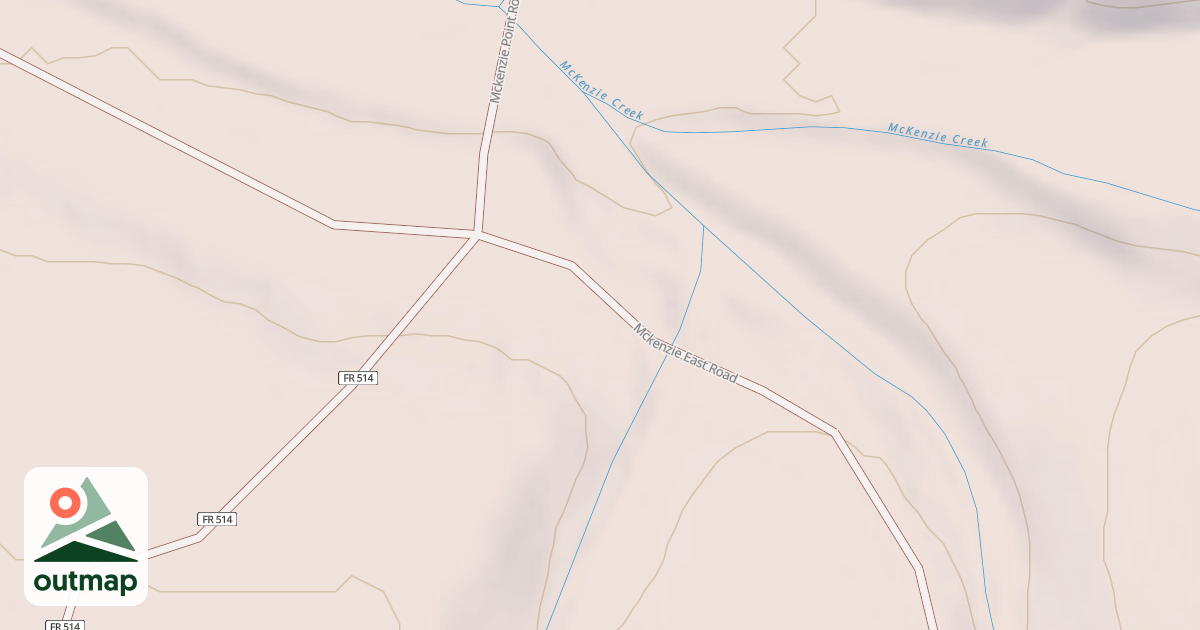 Map of MCKENZIE EAST
