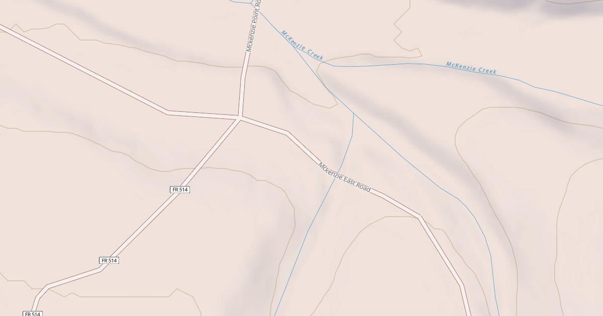 Map preview of MCKENZIE EAST