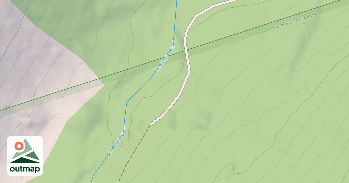 Map of SAINT REGIS BASIN