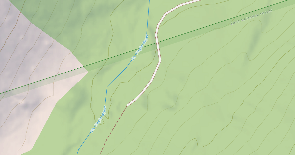 Map preview of SAINT REGIS BASIN