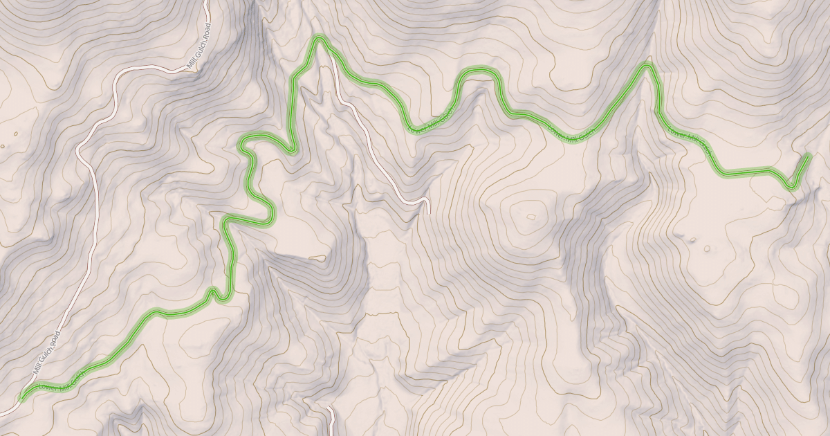 Map preview of Lower Mill Gulch