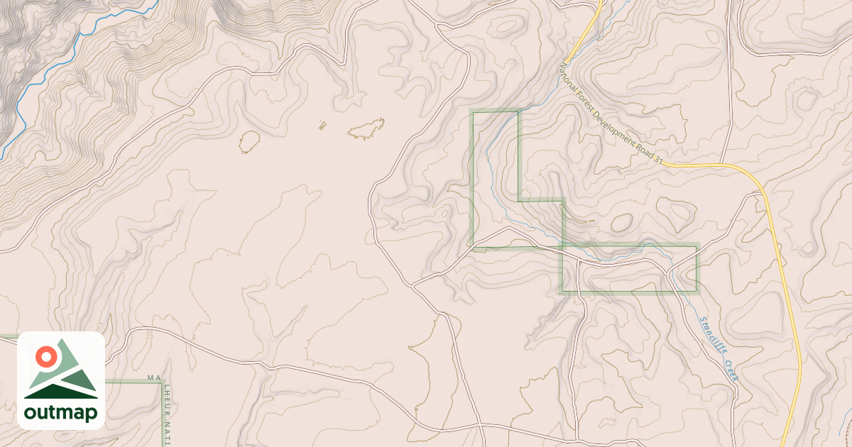 Map of USFS National Forest System Roads {166E127E-C16C-4181-B81B-0A33E30C2C63}