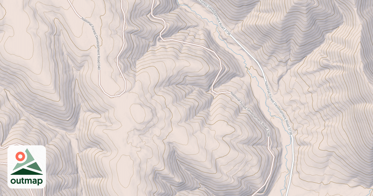 Map of USFS Motor Vehicle Use Map Trails 17805